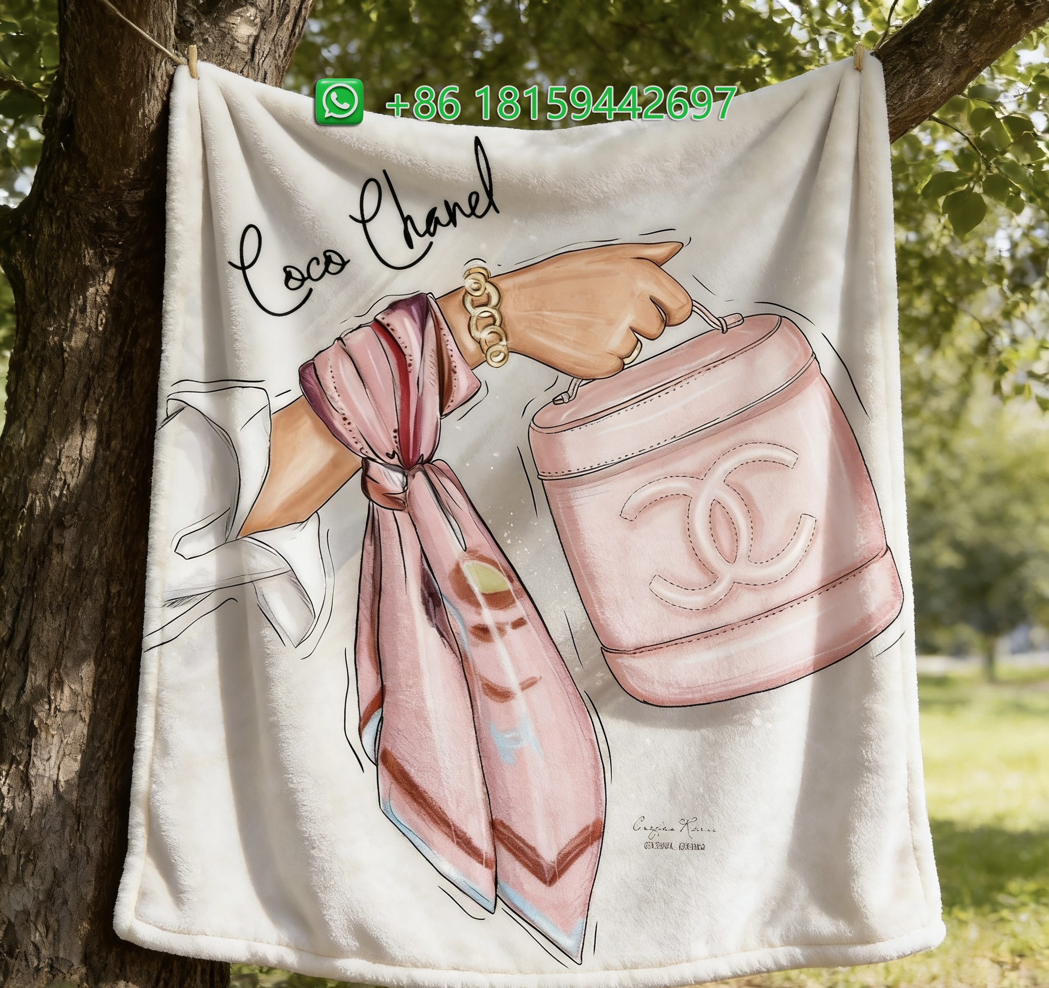 Chanel Throw Blankets